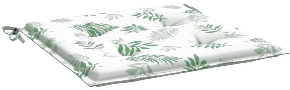 Almofadões p/ cadeira 4pcs 50x50x3cm tecido padrão folhas