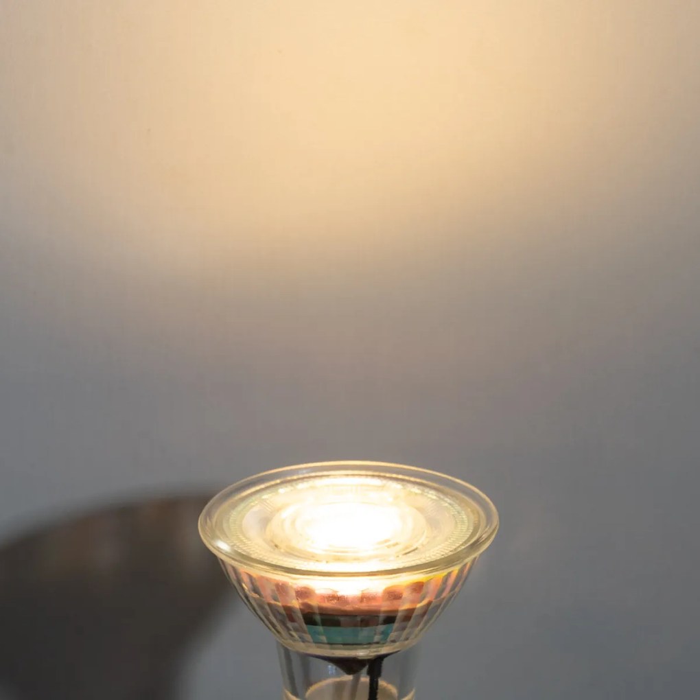 Conjunto de 5 lâmpadas LED GU10 50mm reguláveis em Kelvin transparentes 4,5W 345 lm 2000-2700K