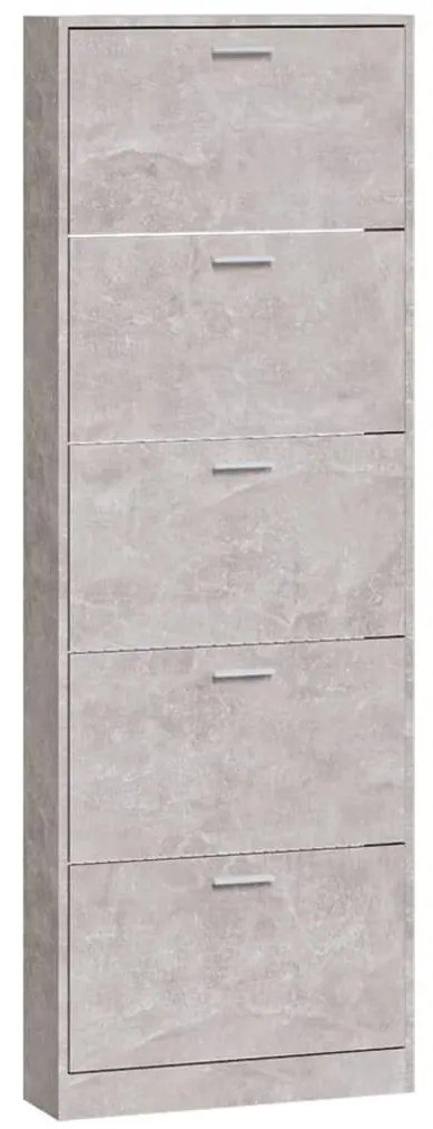 Sapateira 59x17x169 cm derivados de madeira cinzento cimento