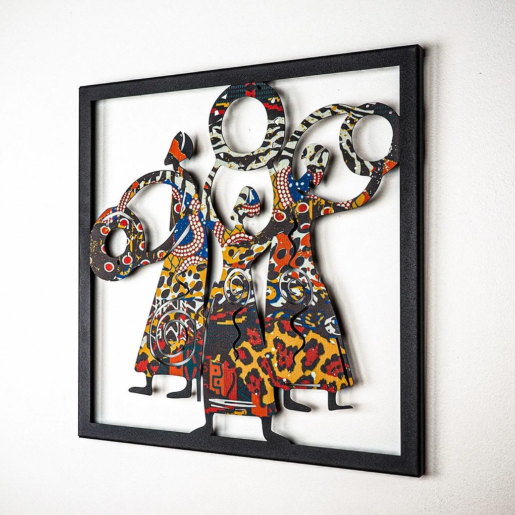 Acessório Decorativo de Parede Apt112 – Preto – 45 x 45 cm