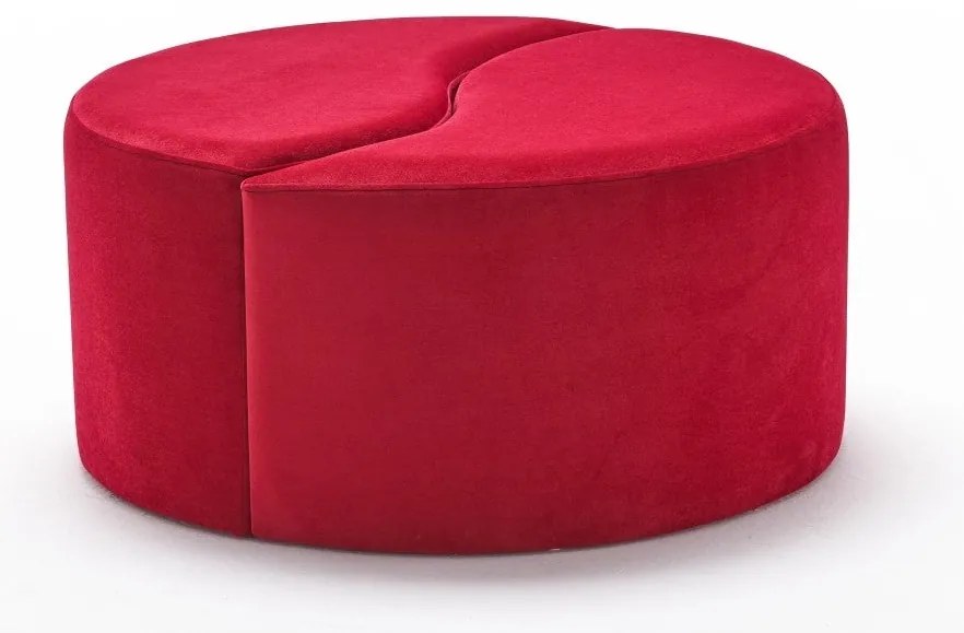 Pouffe Alis Puf – Vermelho – 80x40x80 cm