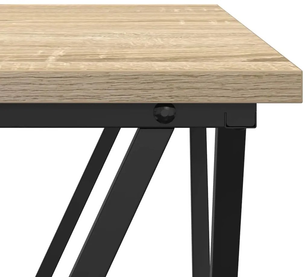 Mesas Laterais vidaXL 3 pcs Carvalho Sonoma Madeira Engenharia