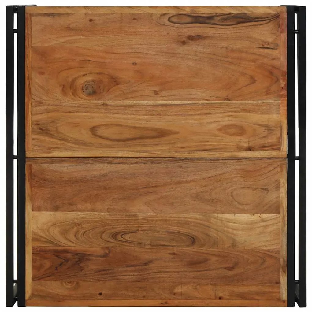 Mesa de centro 80x80x35 cm madeira de acácia maciça