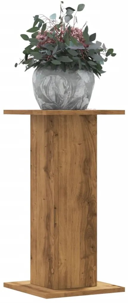 vidaXL Suportes p/ plantas 2 pcs 30x30x60 cm derivados de madeira