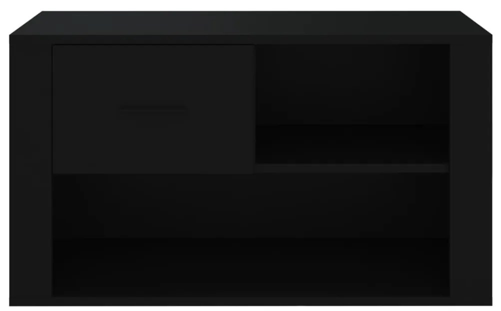 Sapateira 80x35x45 cm derivados de madeira preto