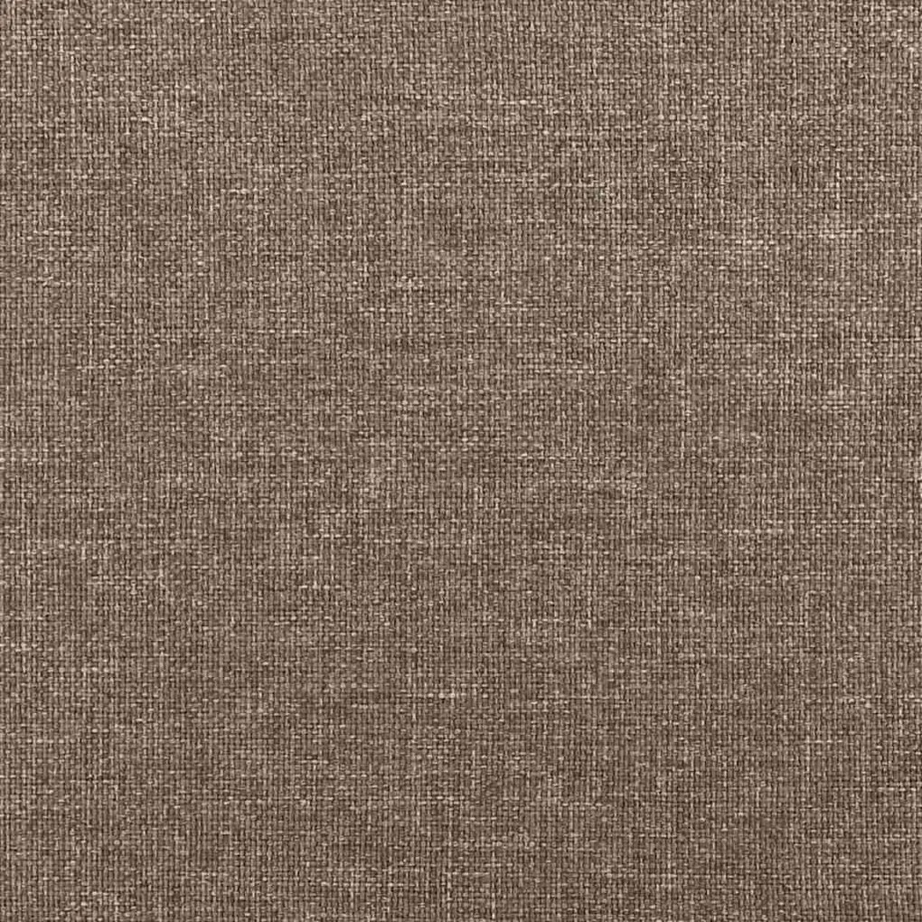 Cama box spring colchão/LED 120x190cm tecido cinza-acastanhado