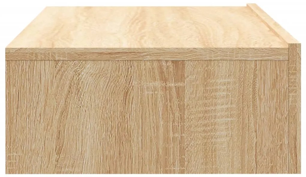 Móvel de TV com luzes LED 60x35x15,5 cm carvalho sonoma
