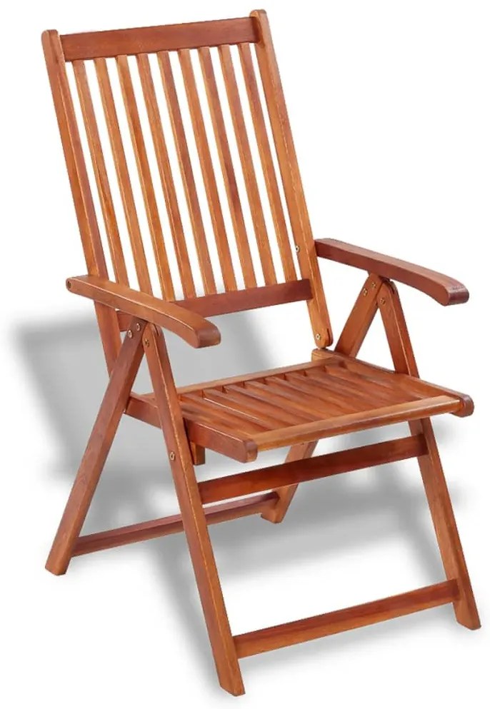7 pcs conjunto de jantar exterior madeira acácia maciça