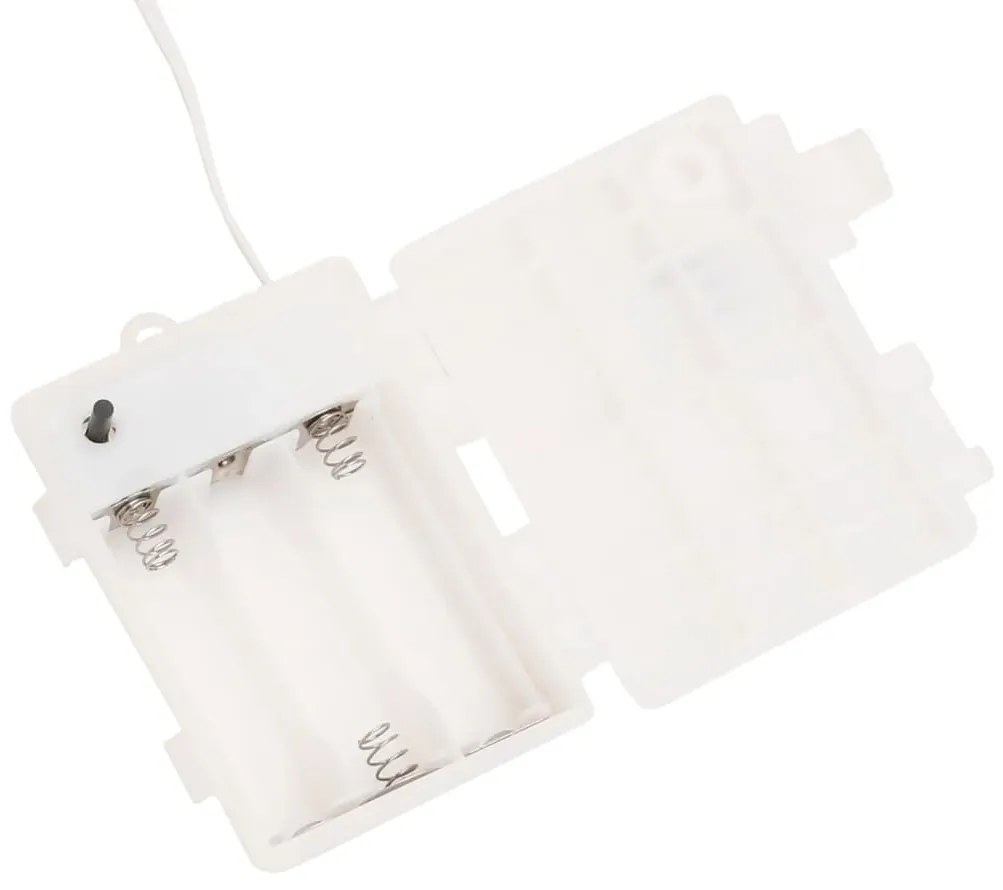Luzes de Natal com LEDs 3 pcs dobrável branco