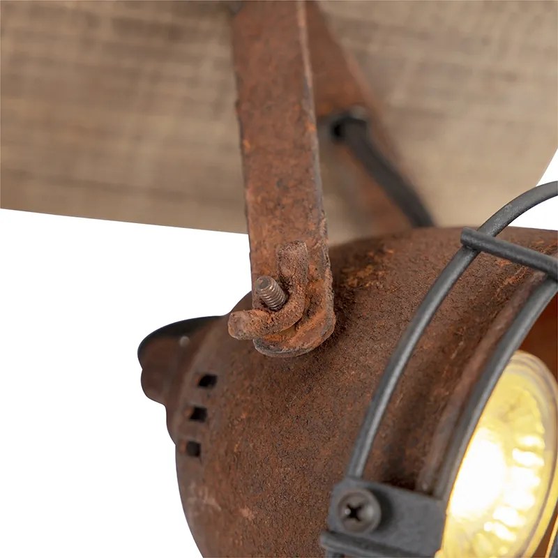 LED Projetores inteligentes inclináveis castanho ferrugem incl. 3 WiFi GU10 - Gina Industrial