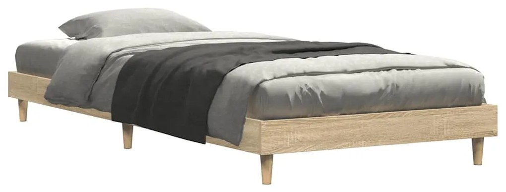 Estrutura cama s/ colchão derivados de madeira carvalho sonoma