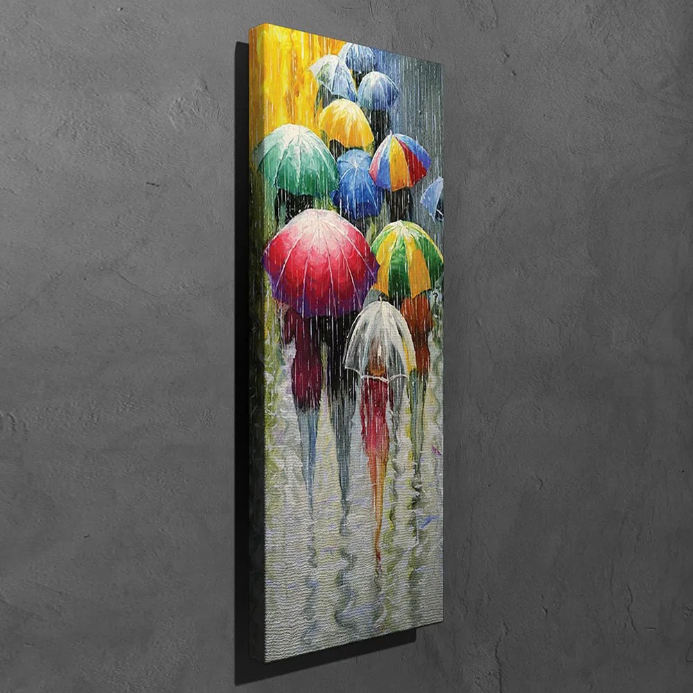 Pintura Decorativa em Tela PC96 – Multicolor – 30 x 80 cm
