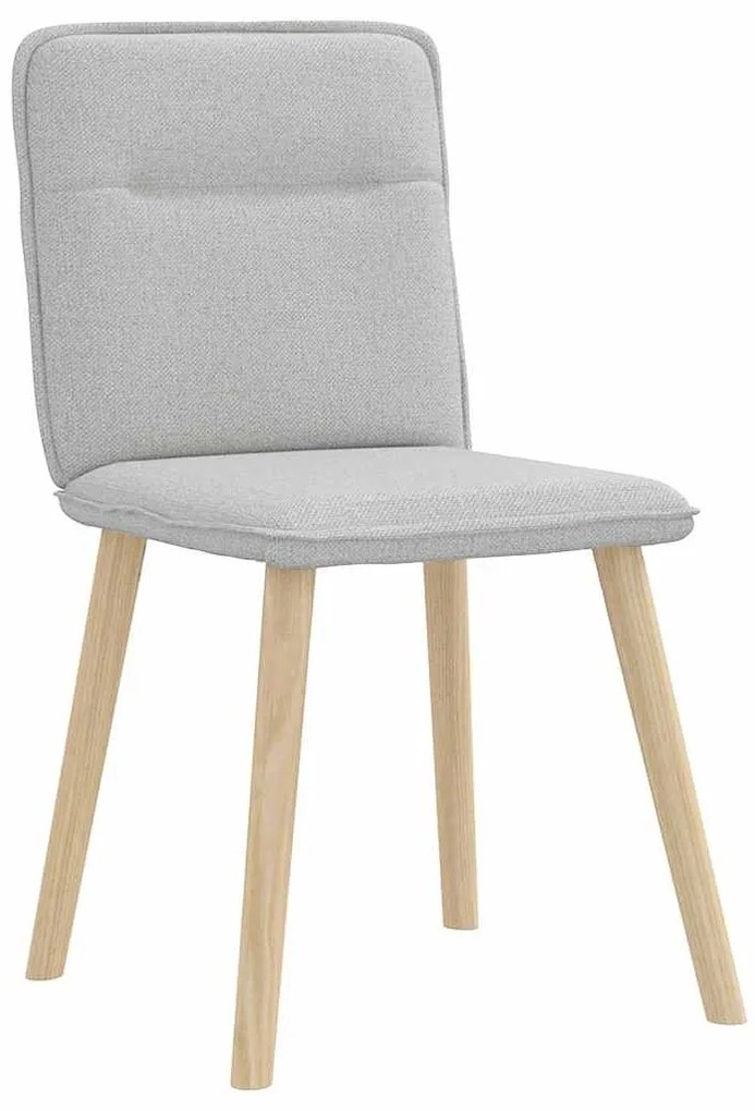 Cadeiras de jantar 2 pcs tecido cinza nuvem