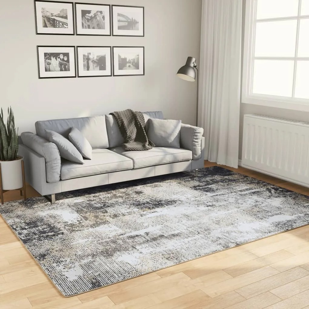 vidaXL Tapete lavável antiderrapante 160x230 cm multicor