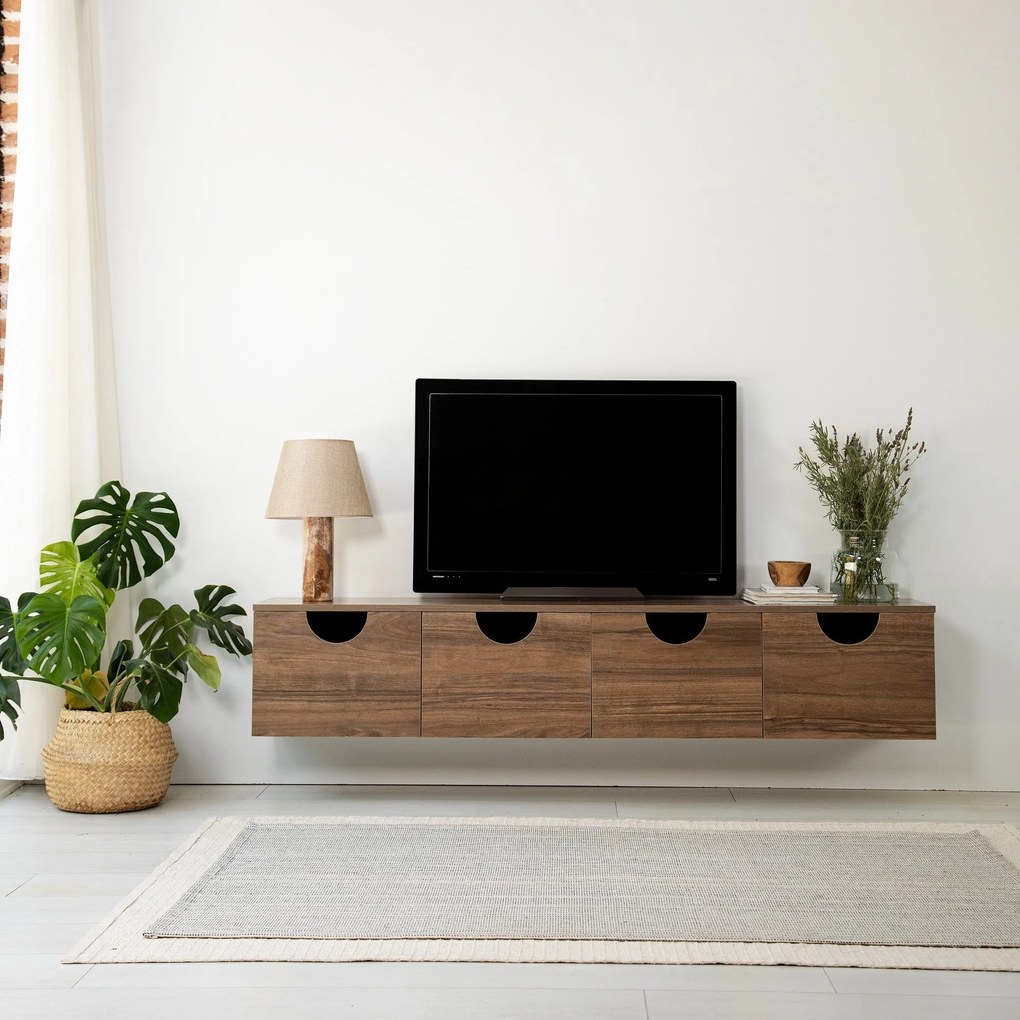 Móvel TV Four Seasons – Nogueira – 180x35x35 cm