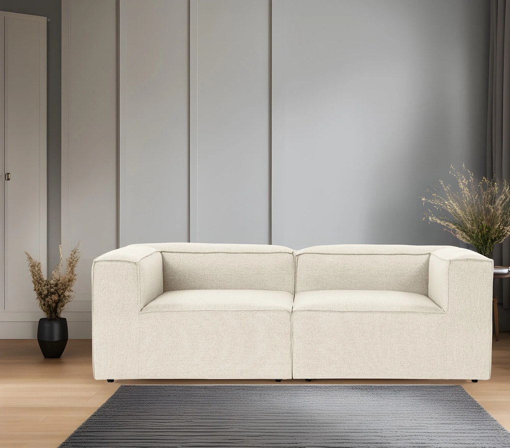 Sofá 2 Lugares Fora – Ecru – 214 cm x 66 cm x 105 cm