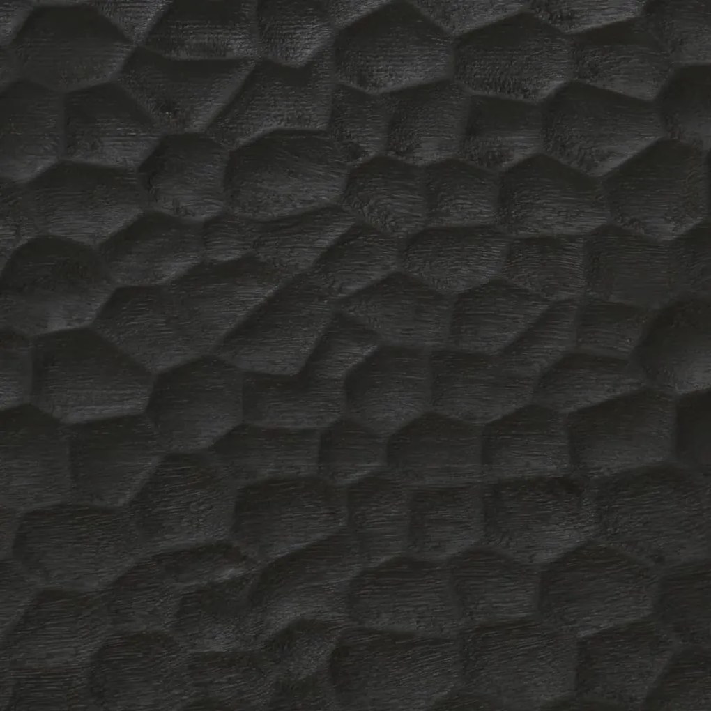Mesa de cabeceira 40x33x46 cm madeira de mangueira maciça preto