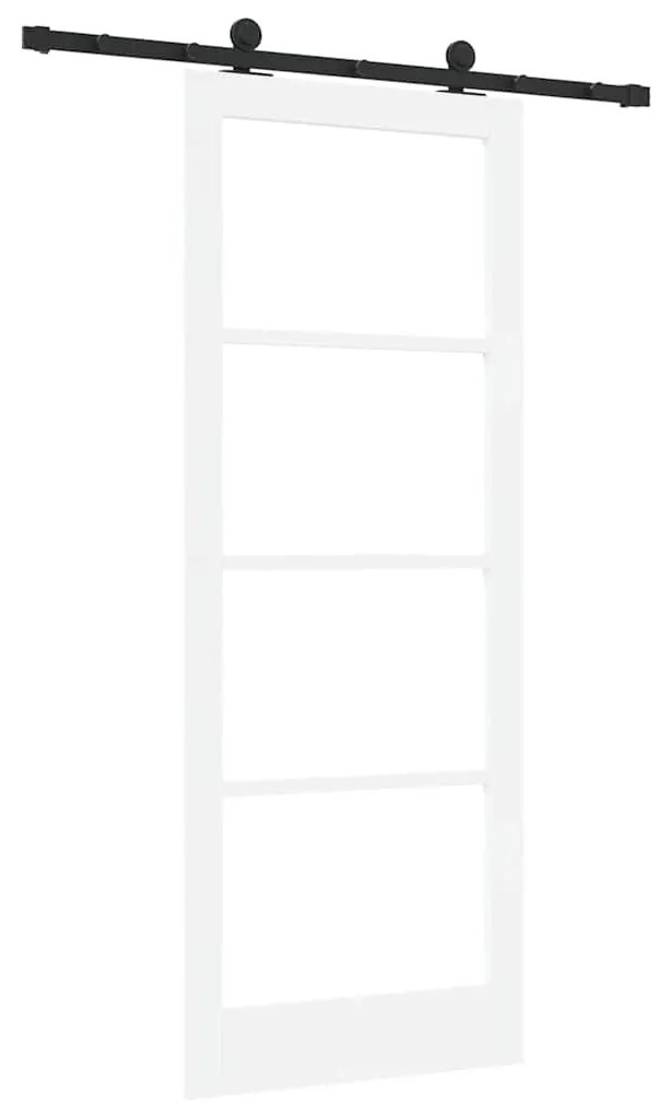 Porta Deslizante vidaXL com Conjunto de Ferragens 'ORKDAL'Branca 83x21