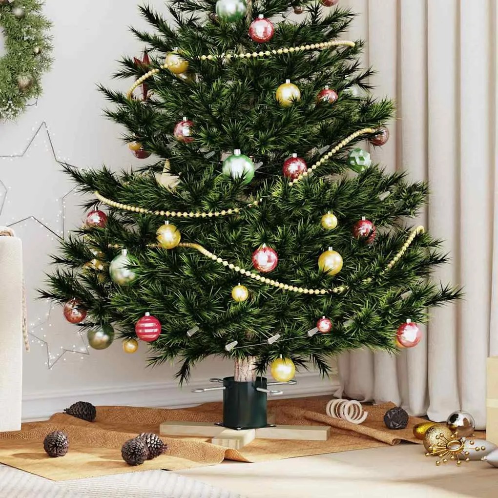 vidaXL Suporte para Árvore de Natal 1.73 Verde 50 x 50 x 16 cm