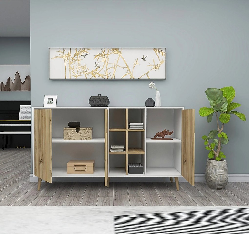 Console Stil – Felt White – 160 cm x 87 cm x 40 cm