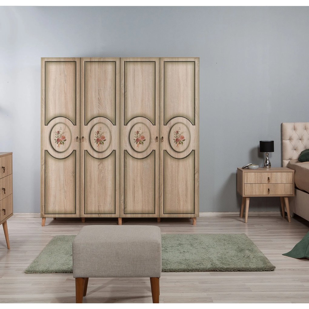 Guarda-roupa Imaj – Carvalho Sonoma – 180x192x52 cm