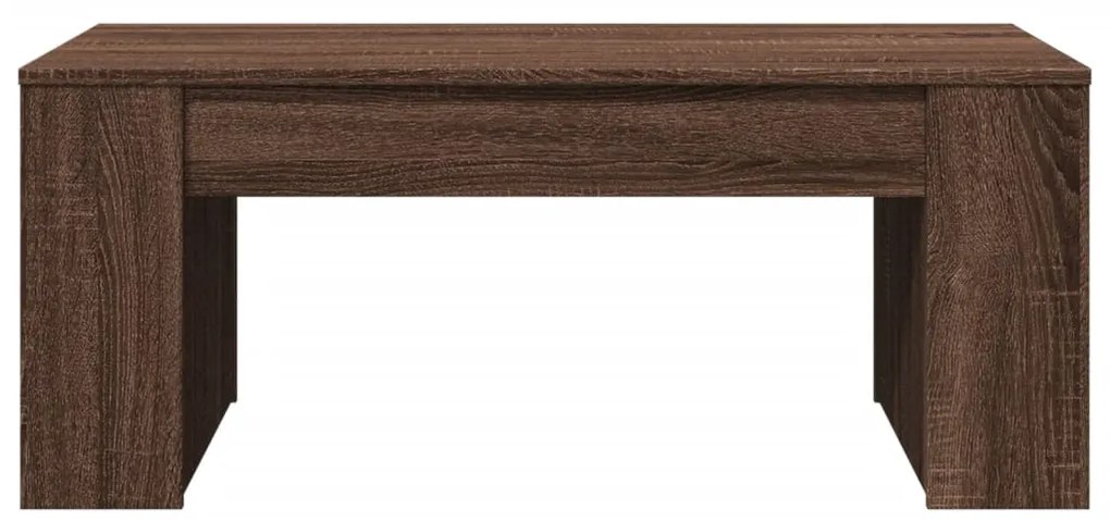 Mesa centro 102x55x42 cm derivados de madeira carvalho castanho