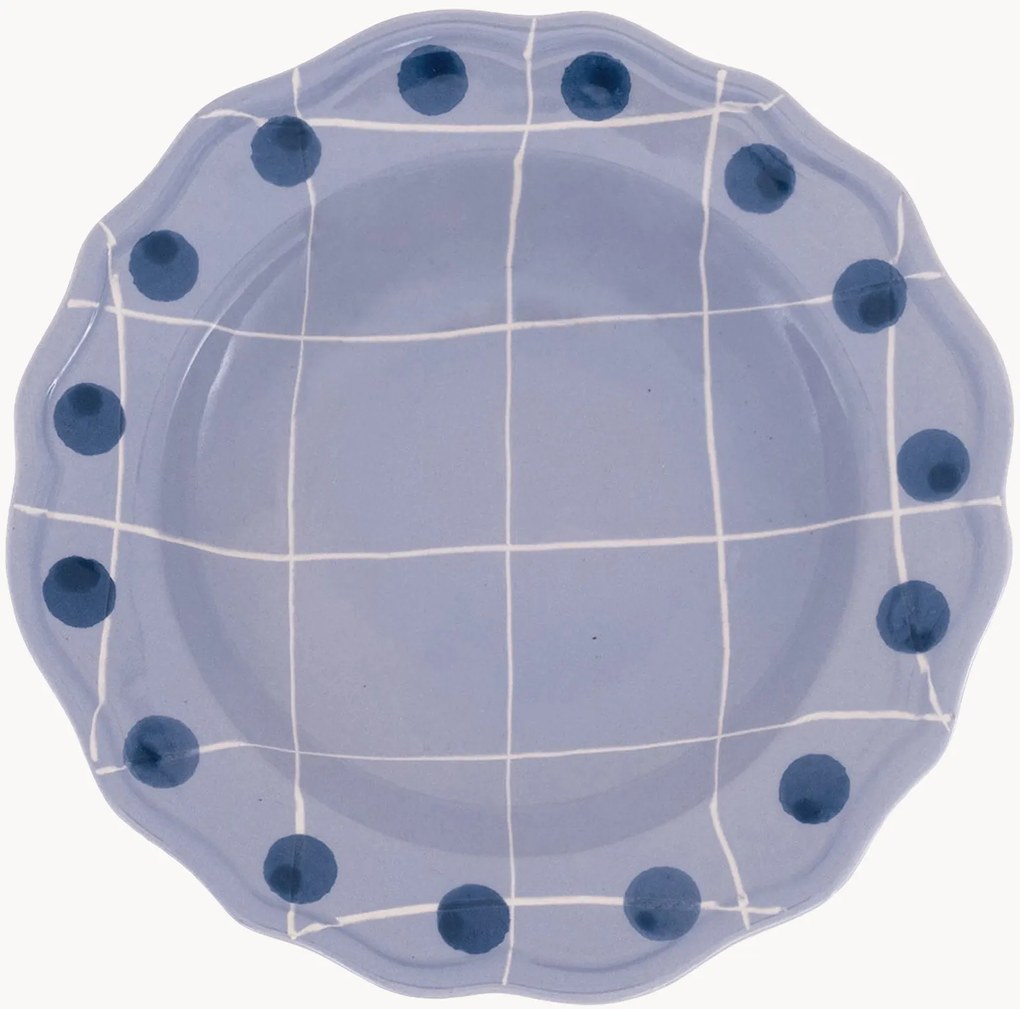 Prato de sopa pintado à mão Amalfi