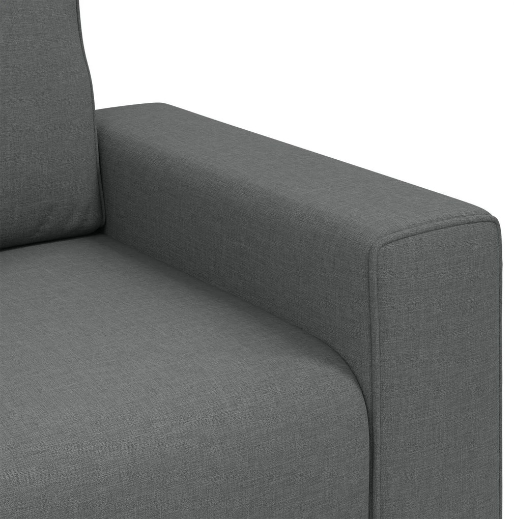 Poltrona vidaXL Cinza Escuro 59 cm em Tecido