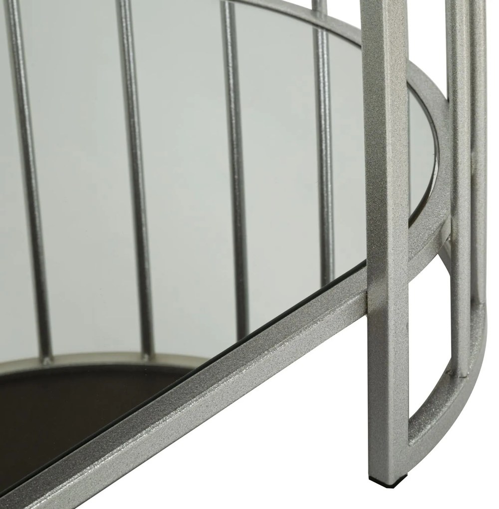 MESA DE CENTRO SMIRNE 90X50X45 CM PRATA