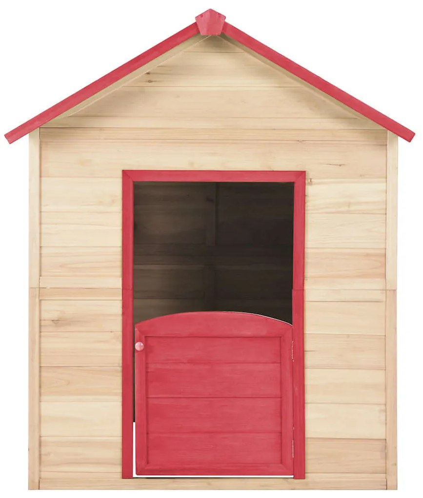 Casa de brincar para crianças madeira de abeto vermelho