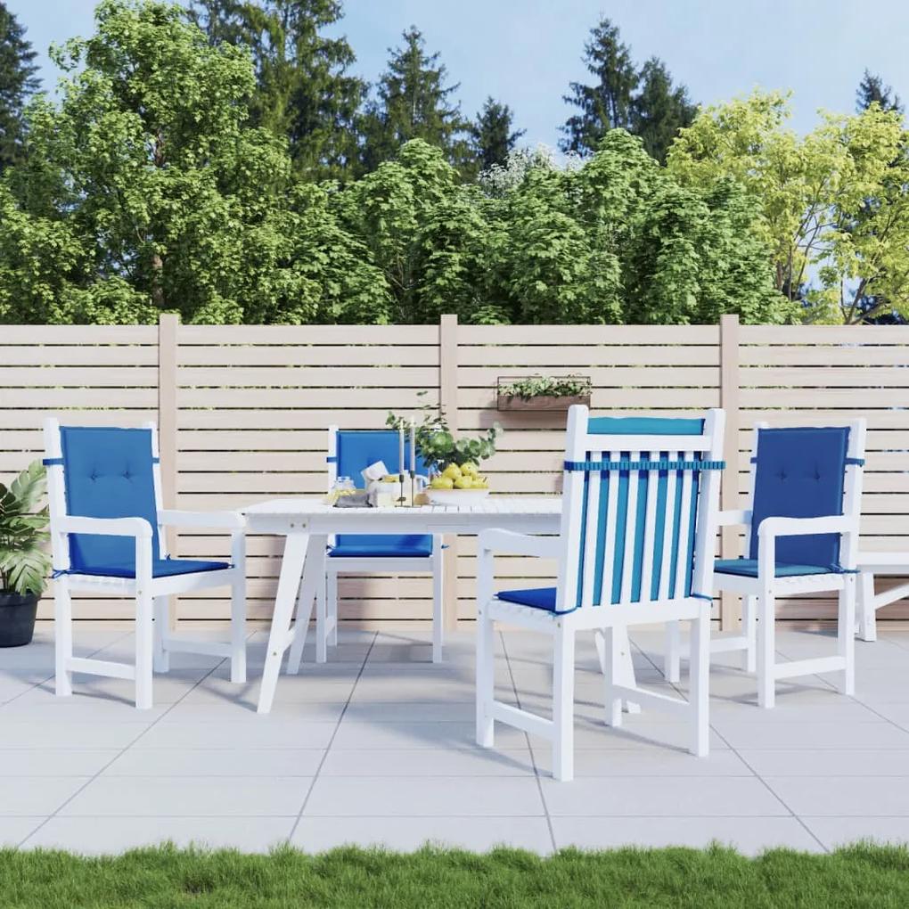 Almofadões para cadeiras de jardim 4 pcs 100x50x3cm azul real
