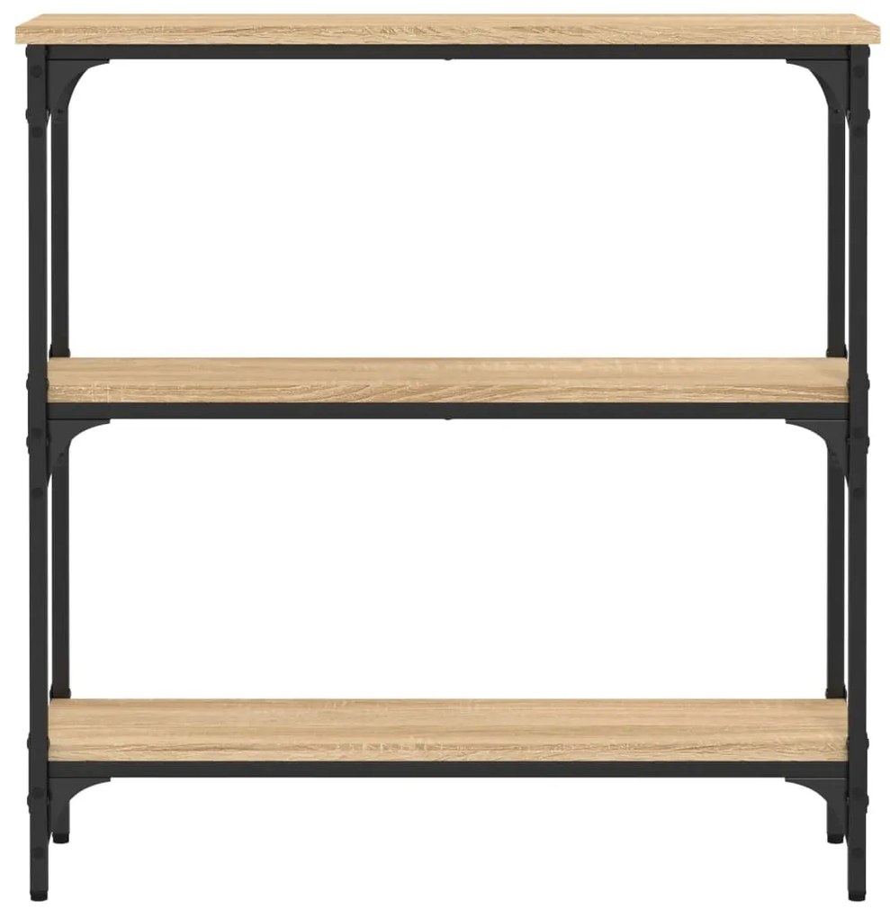 Mesa consola 75x22,5x75 cm derivados de madeira carvalho sonoma