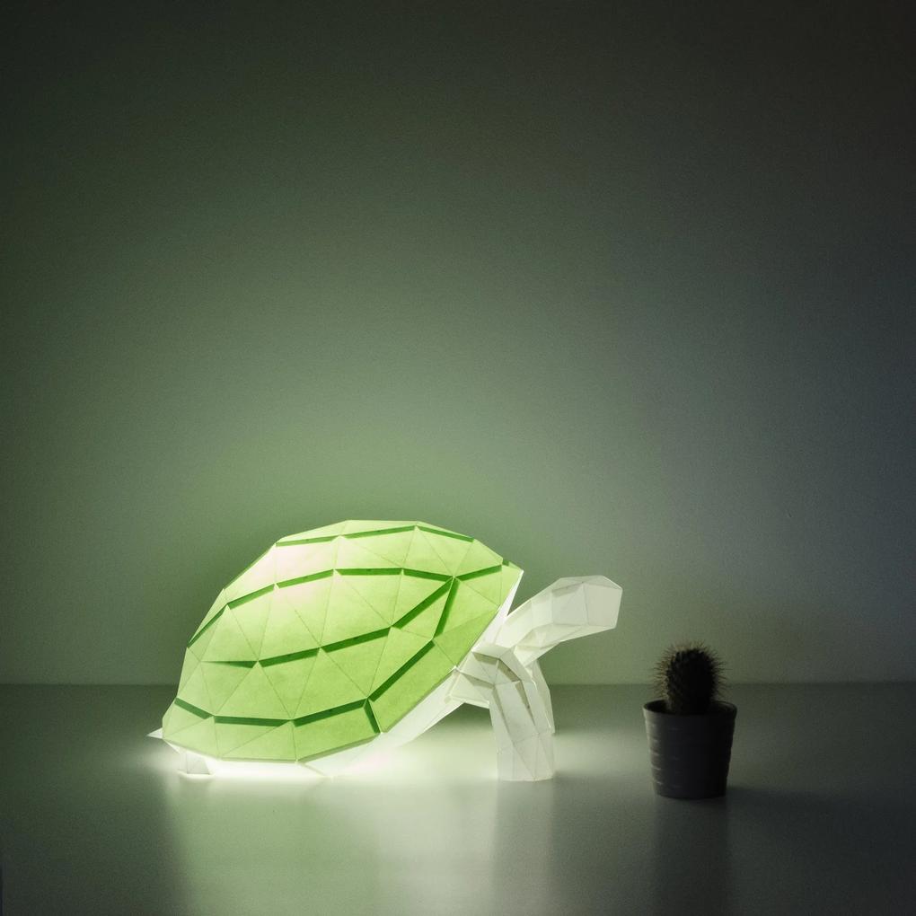 Tortoise - DIY Paperlamp - Verde