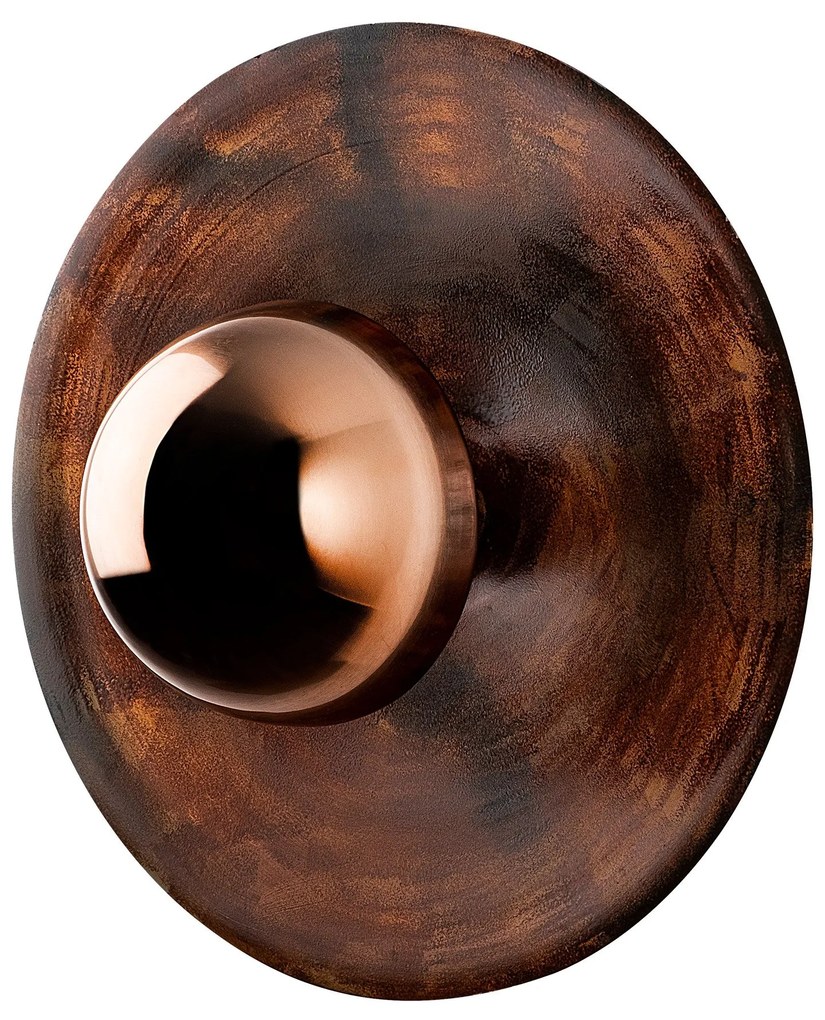 Aplique de Parede Kurt – Cobre – Diâmetro 48 cm Altura 35 cm
