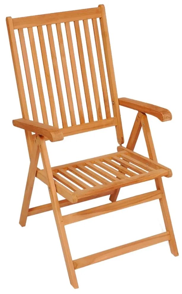 Cadeiras de jardim c/ almofadões beges 2 pcs teca maciça