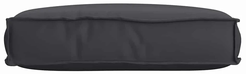 Almofada de Palete para Assento Preta 60x40x8 cm Tecido Oxford