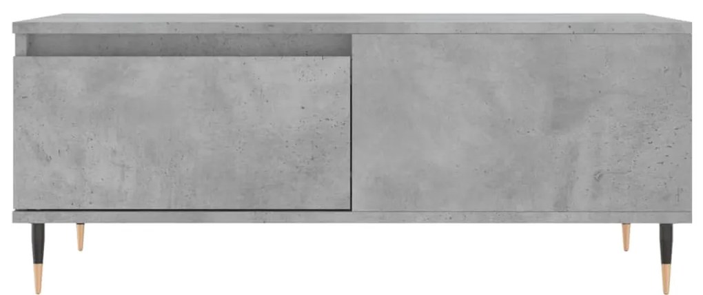 Mesa de centro 90x50x36,5 cm derivados madeira cinzento cimento