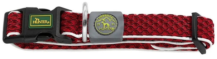 Coleira para Cães Hunter Basic Fio Vermelho Tamanho M (33-50 cm)