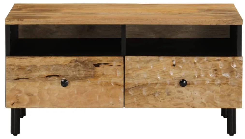 Mesa de centro 80x54x40 cm madeira de mangueira maciça