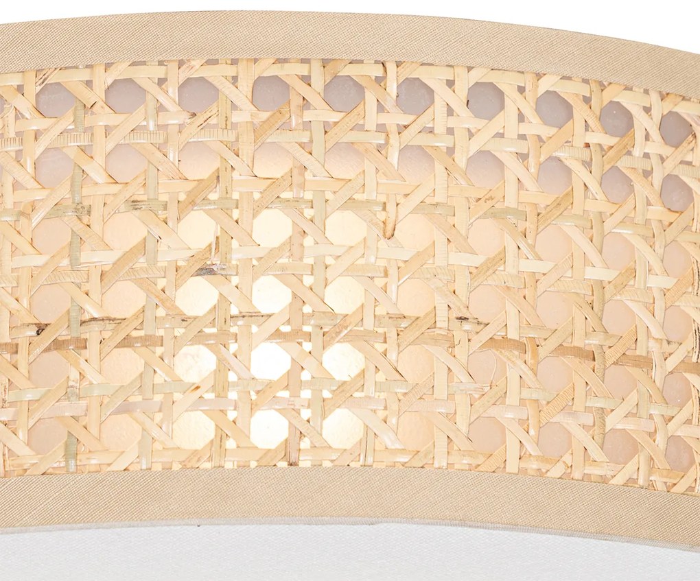 Candeeiro de teto oriental rattan 30 cm - Tromma Oriental