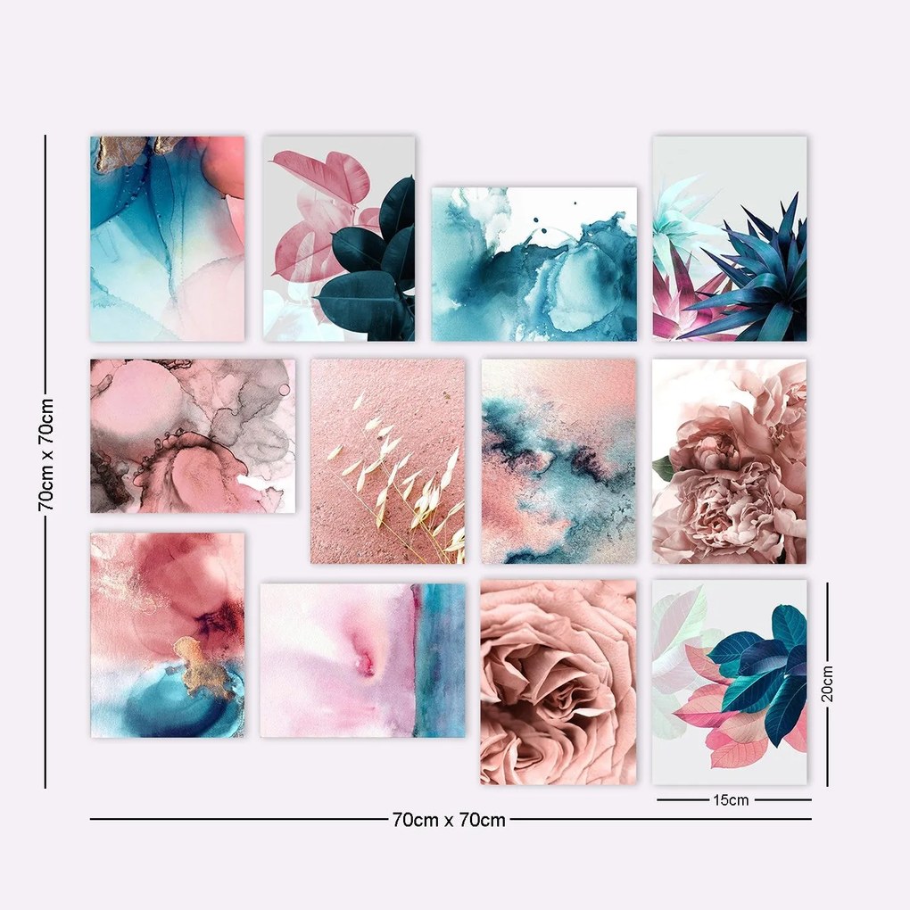 Pintura Decorativa MDF 12MDF11 – Multicolor – 20 x 15 cm (12 Peças)