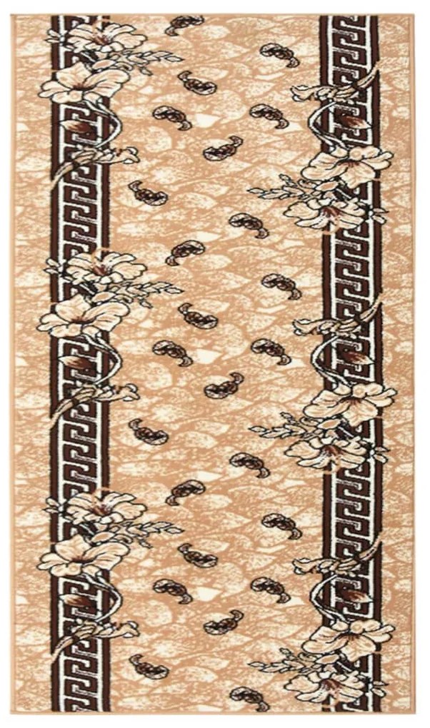 vidaXL Passadeira 100x150 cm polipropileno bege
