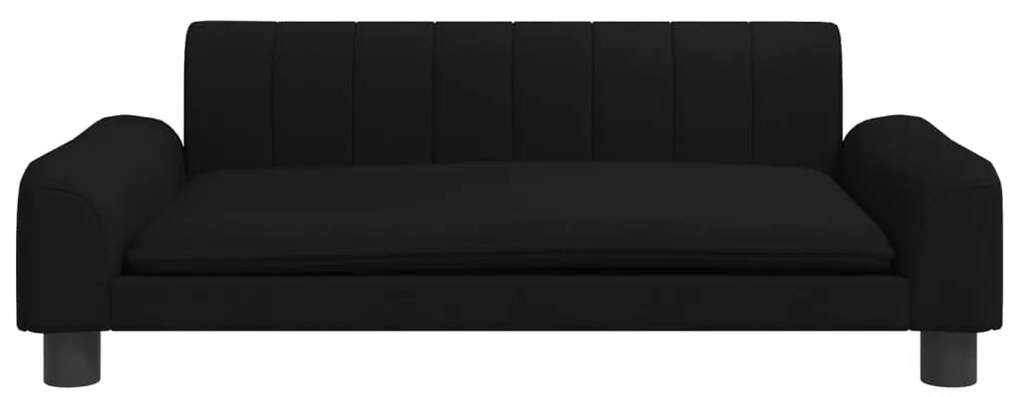 Sofá infantil 90x53x30 cm tecido preto