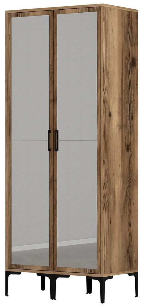 Roupeiro Kumsal RR – Nogueira – 80x47,5x201,4 cm