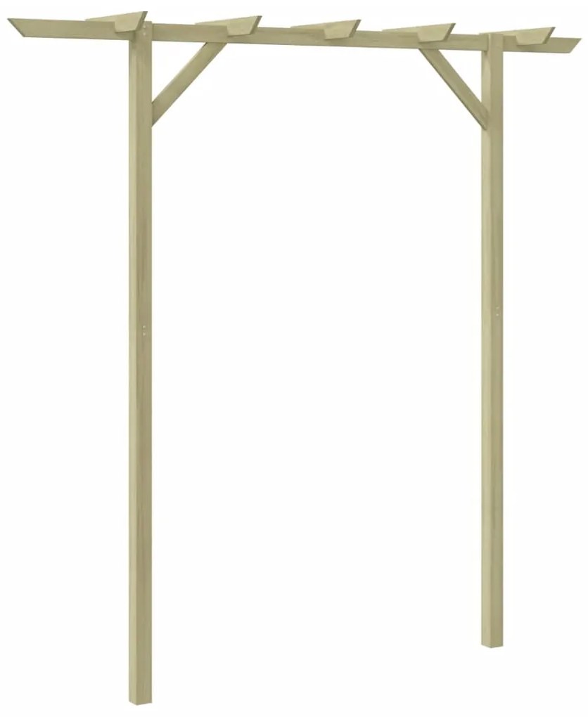 41663 vidaXL Pérgola de jardim 200x40x205 cm madeira
