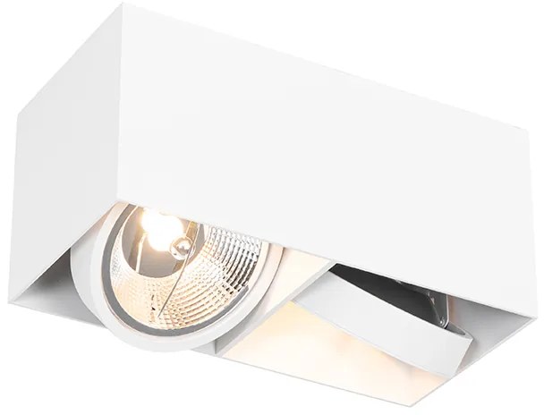 Projetores de design com AR111 retangular 2 luzes - Box Design