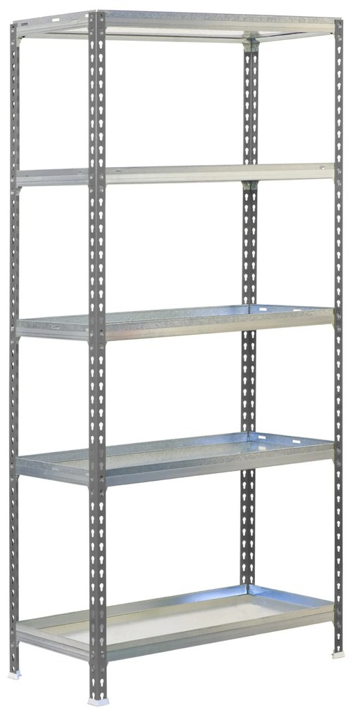 Estante Jardim SIMONGARDEN CLICK 5/400 CINZENTA/GALVANIZADAVANIZADA Jardim, Casa, Escritório, Garagem, Oficina Capacidade 180 Kg Dimensões 1800x900x40