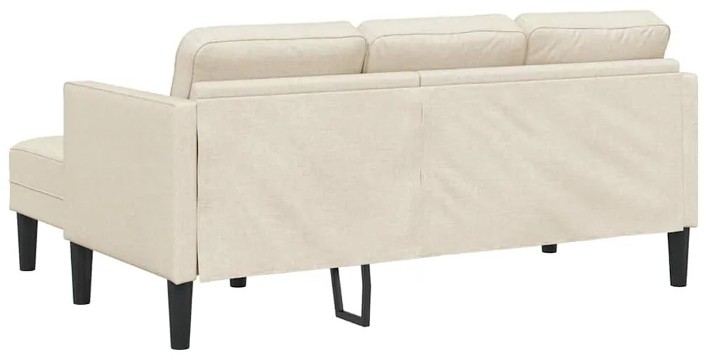 Sofá L-shaped de 3 lugares em Linho 160 cm