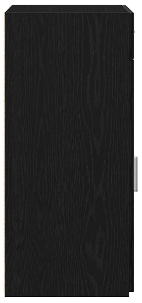 Buffet vidaXL Preto Carvalho 30x42,5x93 cm Madeira de engenharia