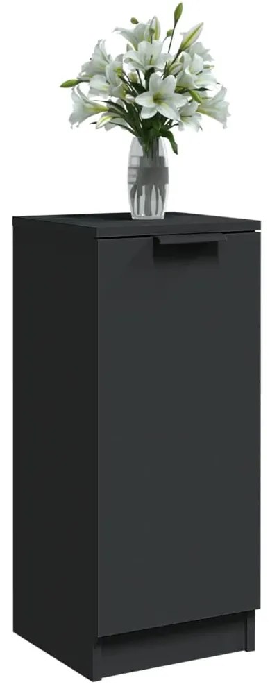 Aparadores 2 pcs 30x30x70 cm derivados de madeira preto